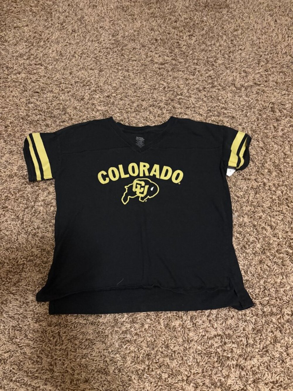 University of Colorado Buffs T Shirt Girls Large National Collegian Short Sleeve